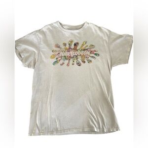 Nickelodeon Cartoon Character Logo T-Shirt – Large – White – Retro 90s